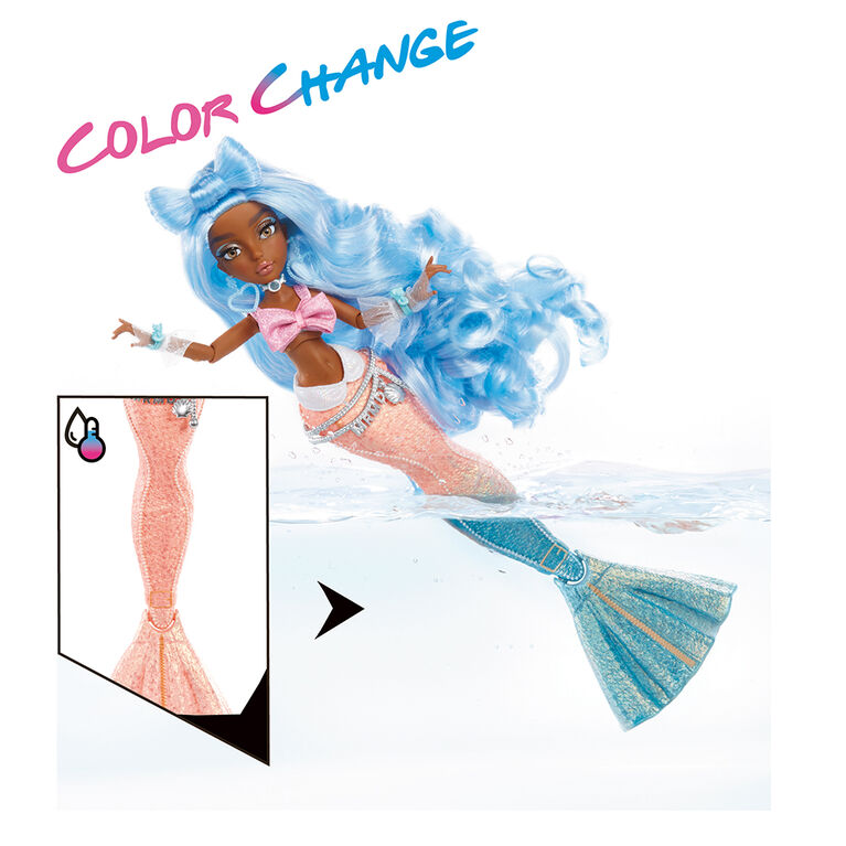 Mermaze Mermaidz Color Change Shellnelle Mermaid Fashion Doll with Accessories