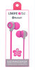 Écouteurs Bluetooth scintillants pour filles - rose