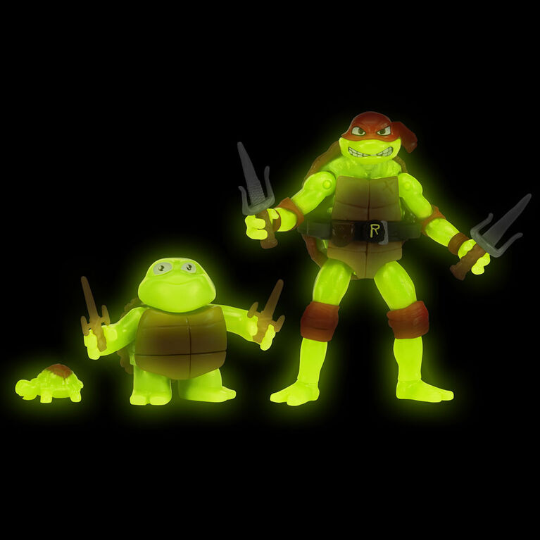 Les Tortues Ninja Mutantes: Mutant Mayhem Making of a Turtle 3Pk Figure Raphael Bundle - Notre exclusivité