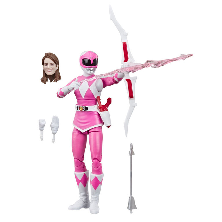 Power Rangers Figurine articulée de Mighty Morphin Ranger rose
