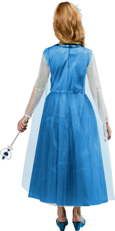 Rubies Snow Princess Costume Dress with Bow Headpiece, Girls Extra Small (Size 4-5)