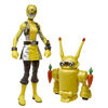 Power Rangers Beast Morphers, figurines Ranger jaune et Morphin Jax Beastbot