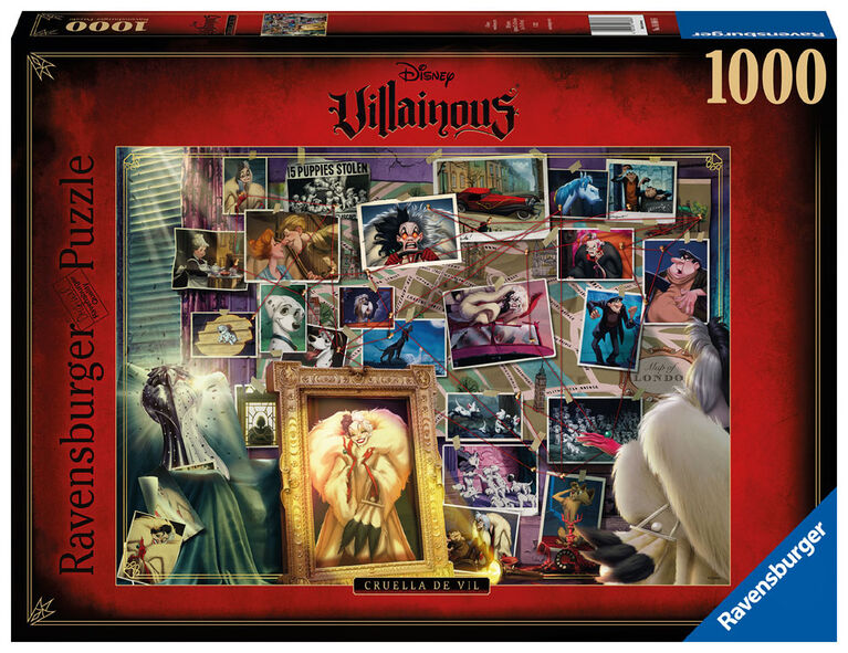 Ravensburger Disney Villainous: Cruella de Vil Puzzle 1000 pièces