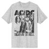 ACDC Highway To Hell Gris T-Shirt- X Grand