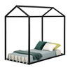 Sweedi Twin House Bed Matte Black