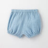 18-24m short élastique en tissu froissé - bleu pâle