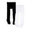 Baby Mode Signature 2 Pack Tights: Black & White 2-4T