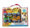 Melissa & Doug Véhicules de construction rétractables Melissa & Doug - Ensemble de 4 jouets pour bébé - les motifs peuvent varier