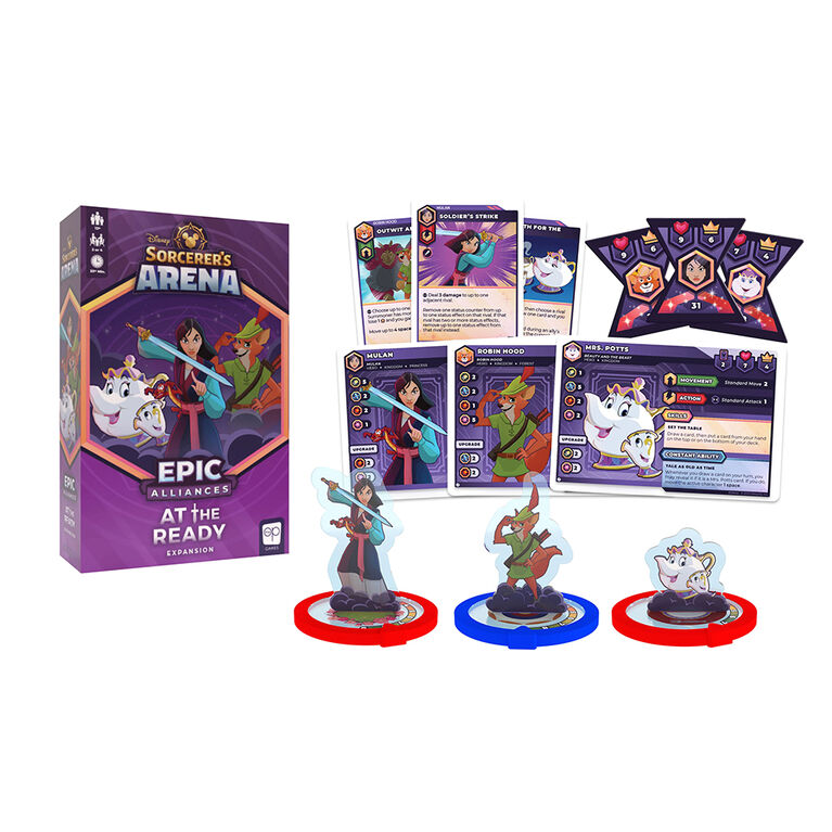 USAopoly Disney Sorcerer's Arena: Epic Alliances At the Ready Card Game Expansion - English Edition