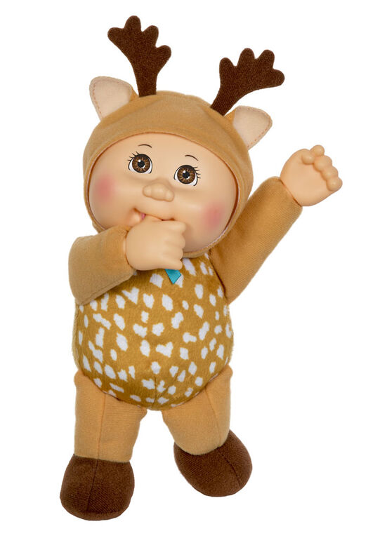 Poupée Bout d'chou Cuties à costume d'animal - Reynolds le cerf, 22 cm