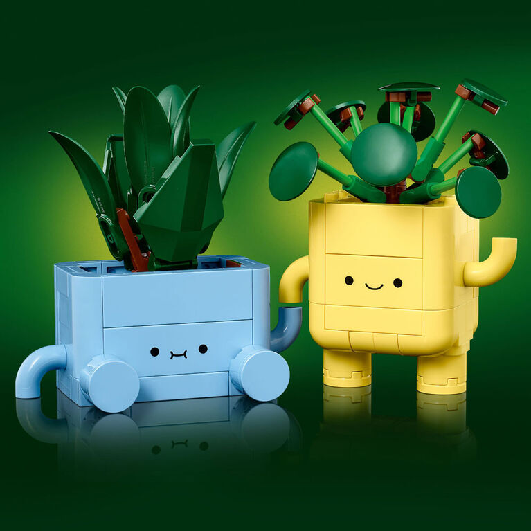 LEGO Botanicals Happy Plants Building Toy for Kids, Ages 9+ - Decor for Desk or Shelf - 10349