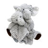 Amor Bebe Peluche striée avec Nunu : Éléphant gris