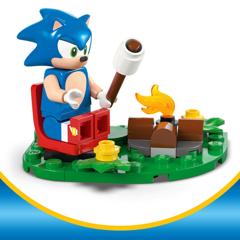 LEGO Sonic the Hedgehog: Sonic's Campfire Clash - Building Toy for Kids - Pretend Play Set - 77001