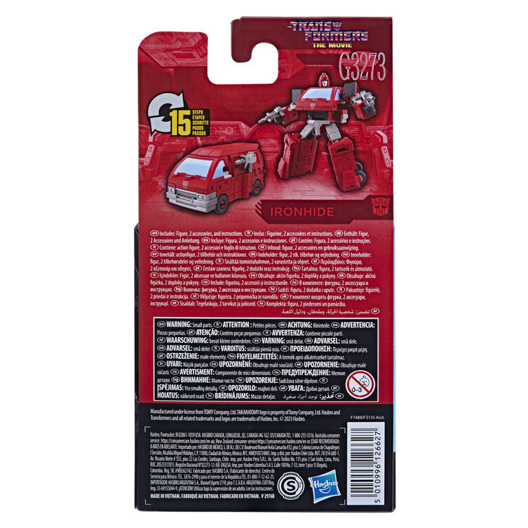 Transformers Studio Series Core Class The Transformers: The Movie Ironhide 3.5" Action Figure