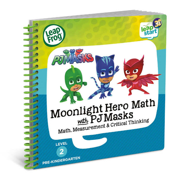 LeapFrog LeapStart 3D Moonlight Hero Math with PJ Masks - Livre d'activité - Édition anglaise - Édition anglaise