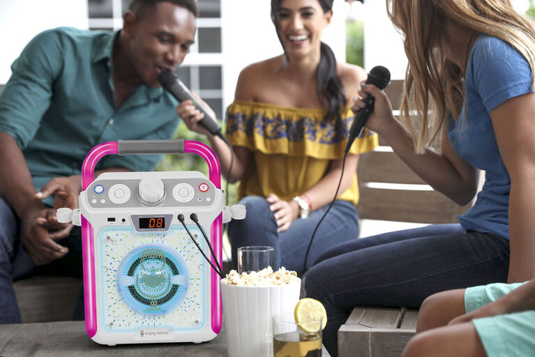 The Singing Machine - Groove Cube Karaoke System - White