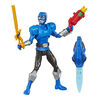 Power Rangers Beast Morphers - Figurine jouet de 15 cm Ranger bleu Beast-X de la série télé Power Rangers