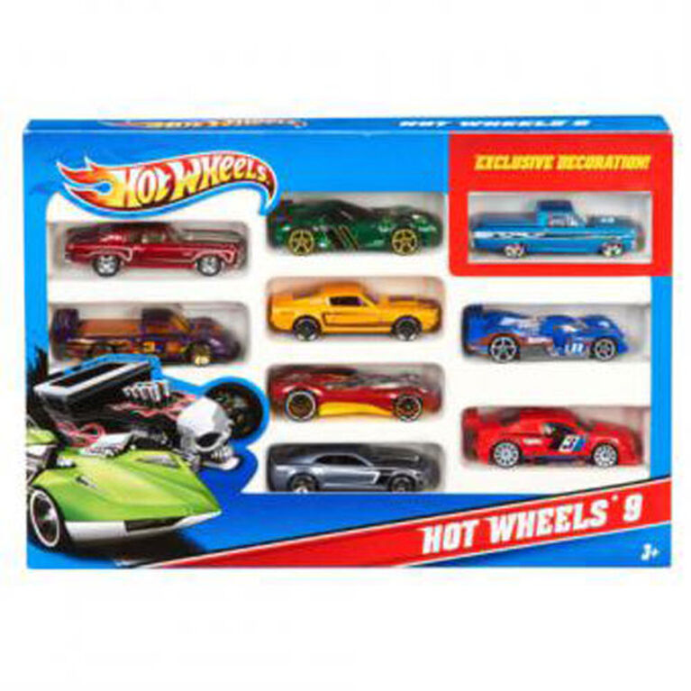 Coffret de 10 véhicules Hot Wheels - Les styles peuvent varier.