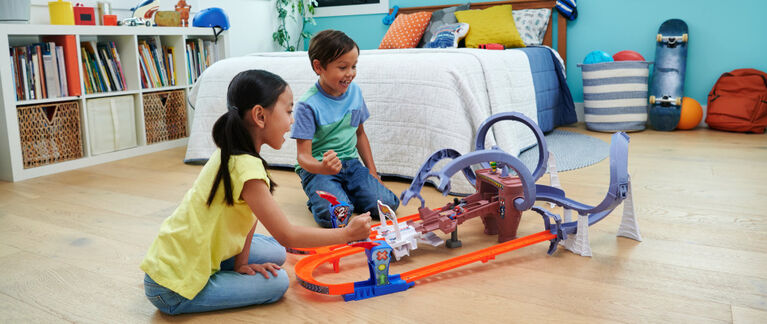 Hot Wheels-RacerVerse-Piste de Course Mobile de Spiderman-Coffret