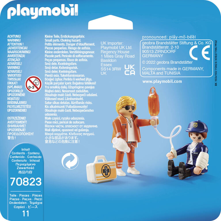 PLAYMOBIL Duo Secouriste et policière