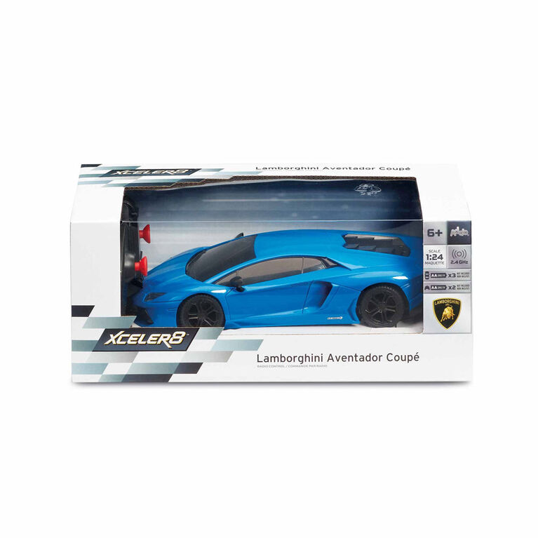 Voiture téléguidée Xceler8 Lamborghini Aventador Coupé à l'échelle 1:24 -  Notre exclusivité