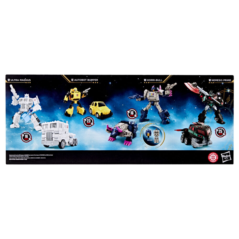 Transformers Age of the Primes Autobots contre Decepticons, pack de 4 figurines