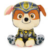 PAW Patrol: The Mighty Movie, Mighty Pups Rubble Plush Toy, 7-Inch Tall, Premium Stuffed Animals