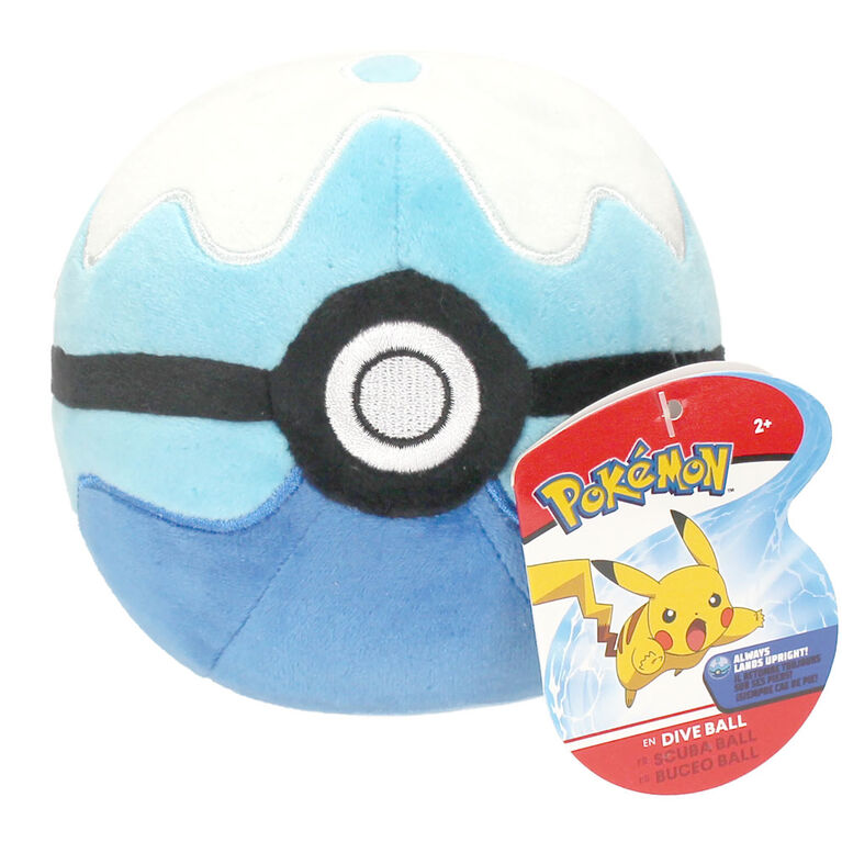 Pokémon 4" Pokeball Plush - Dive Ball