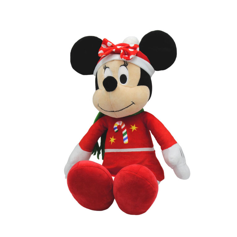 Disney - Minnie Mouse : Peluche Minnie noël