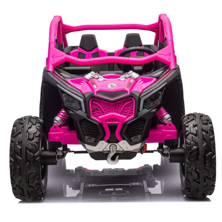 KIDSVIP Can-Am Maverick 2X24V Kids' & Toddlers' 4X4 Ride-On UTV Buggy w/ RC