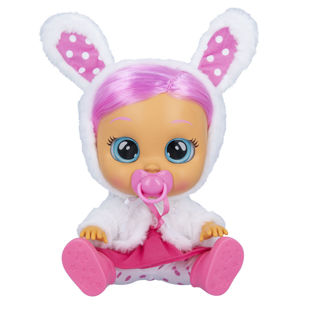 Cry Babies Dressy Coney 12 Baby Doll Pink Dress Bunny Themed White Fluffy Jacket