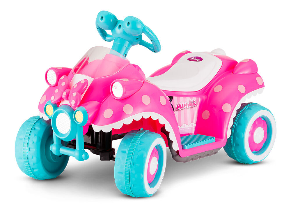 6 Volt Disney Minnie Mouse Hot Rod Quad Ride on