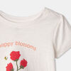 RISE Little Earthling Aline Tee White Flower Print