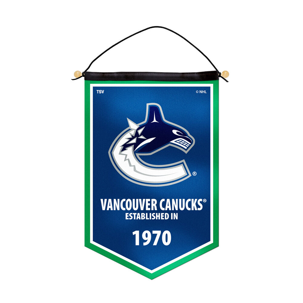NHL Vancouver Canucks 12 inch by 18 inch Victory Banner