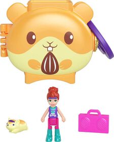 Polly Pocket Coffret Th&egrave;me Animal avec des activit&eacute;s amusantes, et 1 poup&eacute;e, 1 figurine d'animal et 1 accessoire