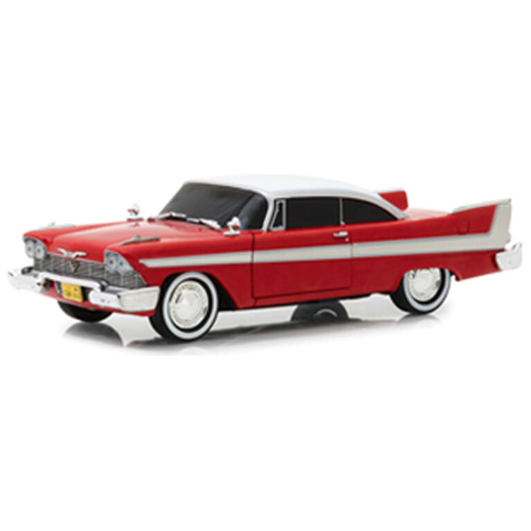 Greenlight - 1:24 Christine (1983) - 1958 Plymouth Fury (Evil Version with Blacked Out Windows) - English Edition