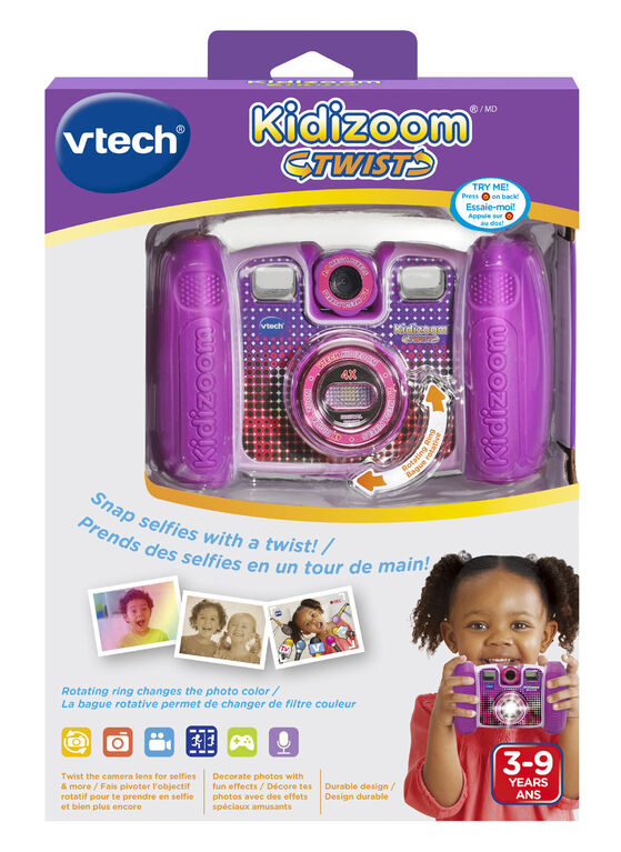 Vtech - 122815 - Jeu Électronique - Kidizoom Twist - 6 en 1 - Black Edition  + Sacoche, traqueur de prix, historique des prix du , montres  de prix , alertes de baisse de prix des