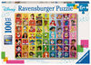 Ravensburger - Disney Pixar Characters Colour Palette 100Pc XXL Puzzle