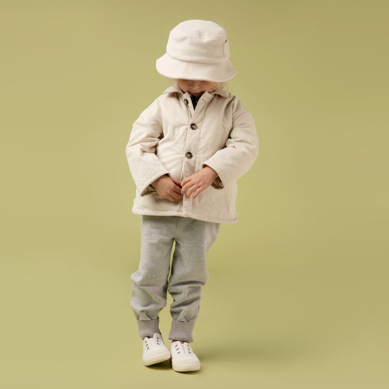 RISE Little Earthling Trench Coat Ecru