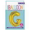 14" Gold Letter Balloons - G
