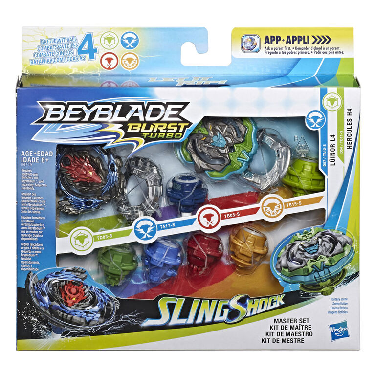 Beyblade Burst Turbo Slingshock Master Set - R Exclusive