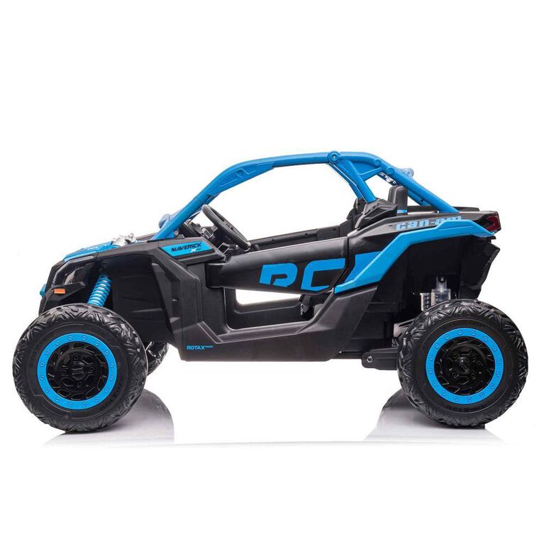 KIDSVIP Can-Am Maverick 2X24V Kids' & Toddlers' 4X4 Ride-On UTV Buggy w/ RC - Blue