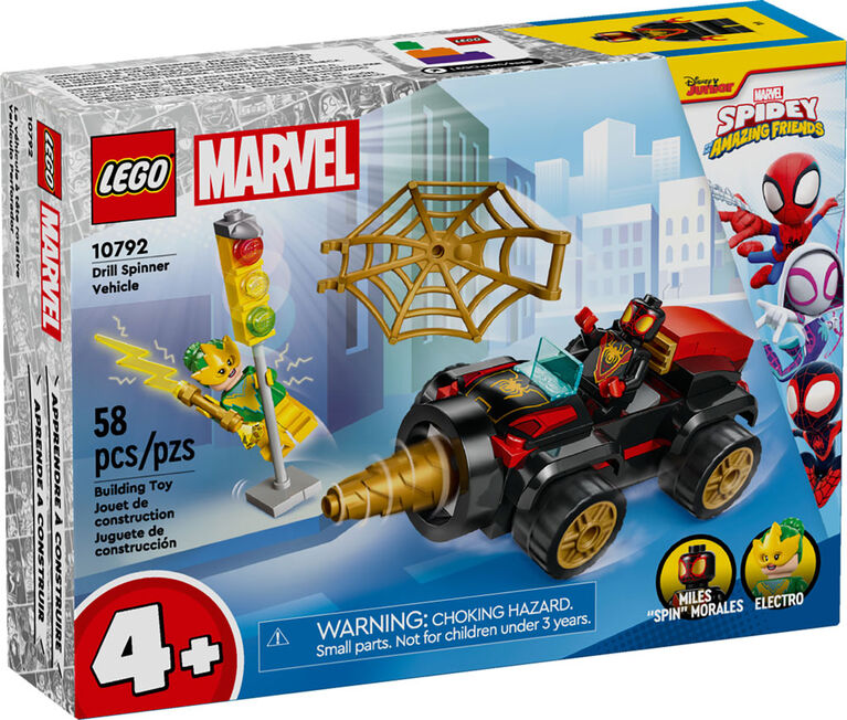LEGO Marvel Drill Spinner Vehicle Easter Gift for Kids 10792