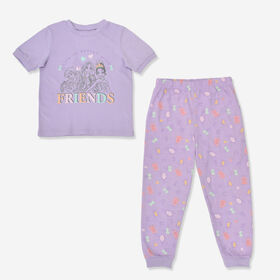 Disney Princess 2 Piece PJ Set Lilac 2/3