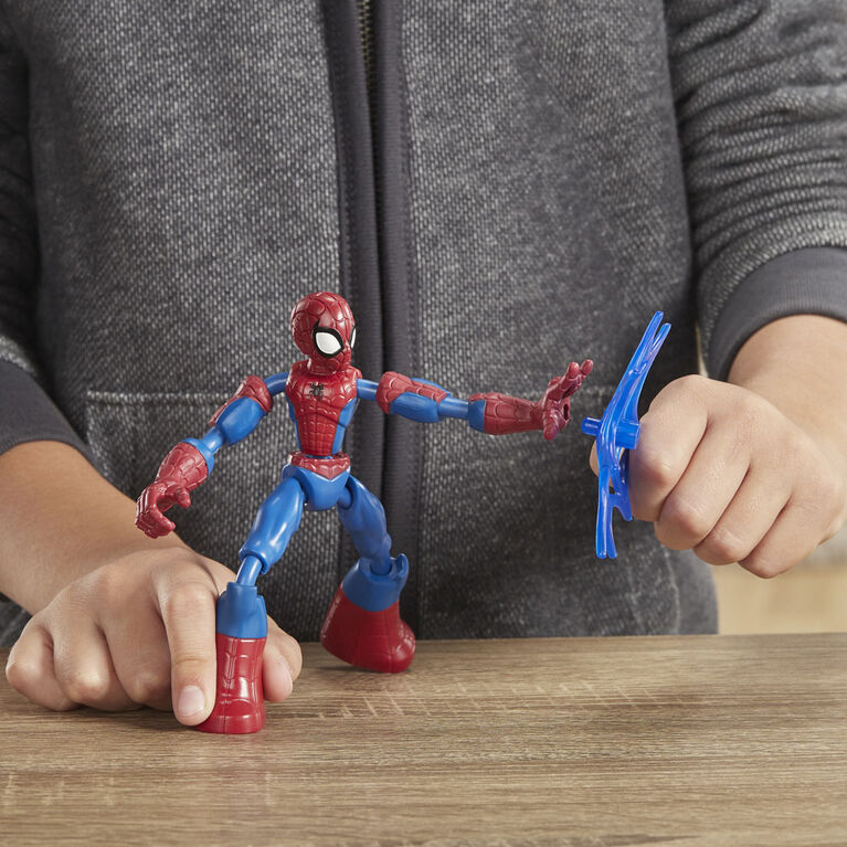 Marvel Spider-Man Bend and Flex  - Figurine flexible Spider-Man de 15 cm