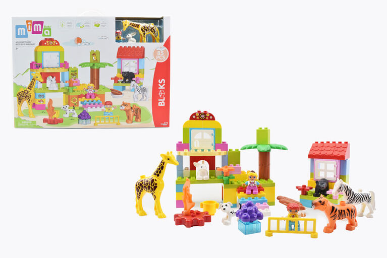 MIMA Bloks: Mon coffret de jeu amusant zoo