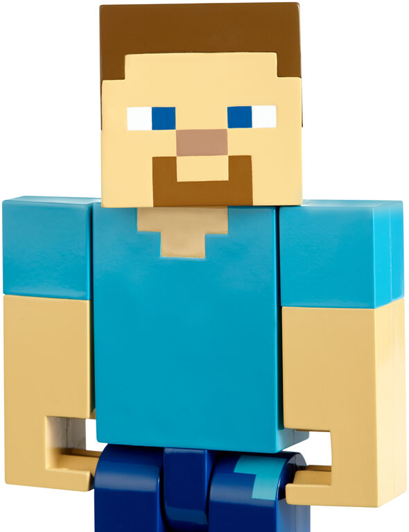 Minecraft - Figurine articulée à grande échelle de 21,6 cm (8,5 po) - Steve.