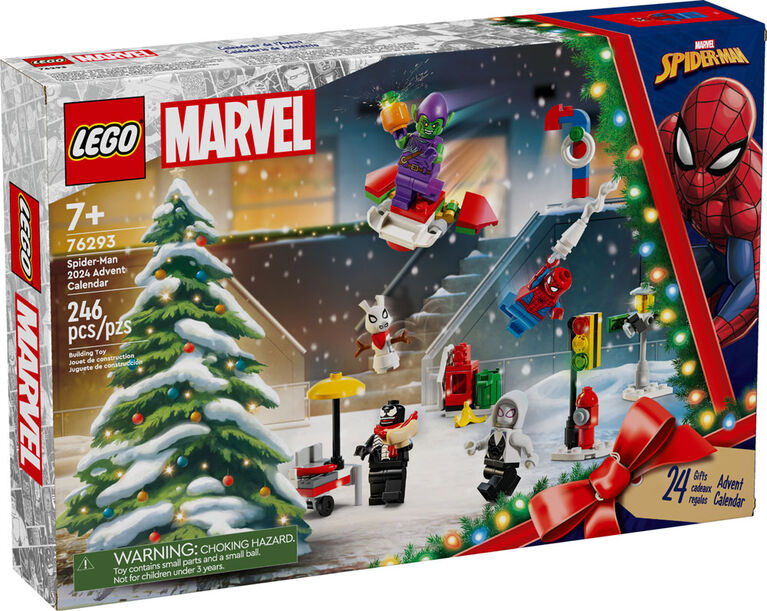 LEGO Marvel Spider-Man 2024 Advent Calendar, Marvel Count Down Holiday Gift for Kids, 76293