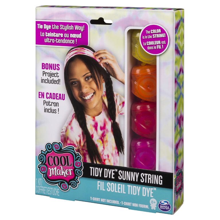Cool Maker - Tidy Dye Sunny String Kit For Fabric Dying