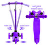 Rugged Racer Mini 3 Wheel Scooter - Purple - English Edition